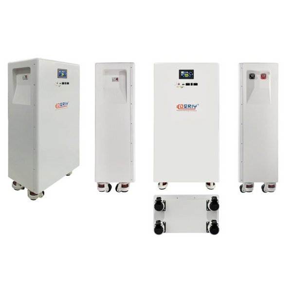 Baterie LiFePO4 15kWh 51.2V 300Ah cu roți – soluție de stocare energie pentru sisteme fotovoltaice